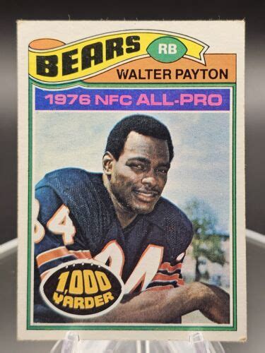 walter payton 1976 nfc all pro card|1977 walter payton all pro.